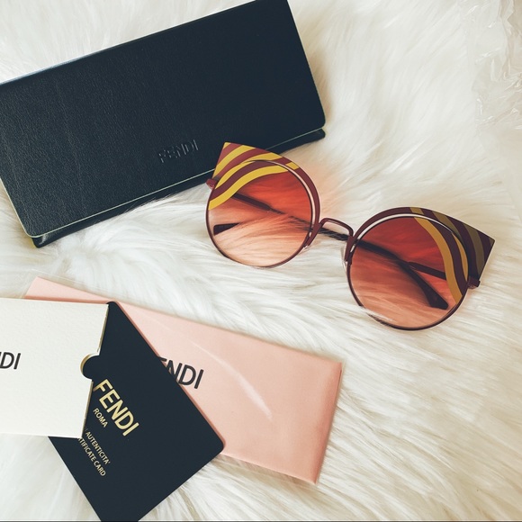 Fendi Accessories - Fendi Hypnoshine 53mm Cat Eye Sunglasses